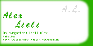 alex lieli business card